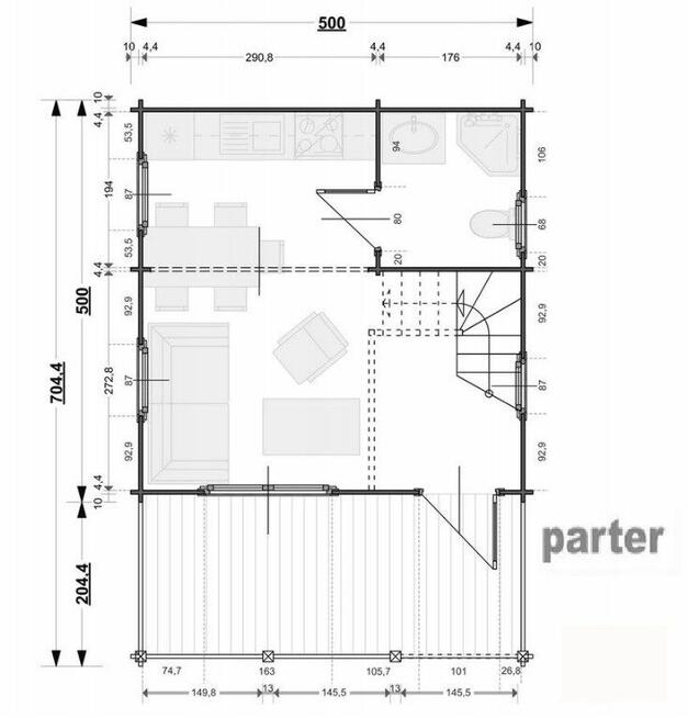 Działka ROD z dwupoziomowym domkiem w Warszawie