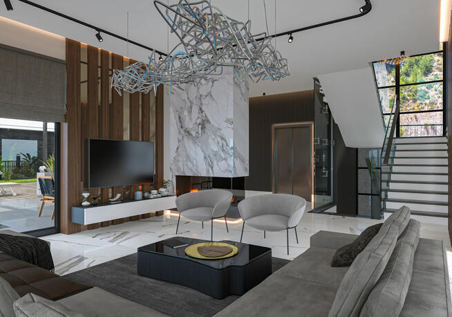 Kompleks willi w dzielnicy Tepe w Alanyi TURCJA