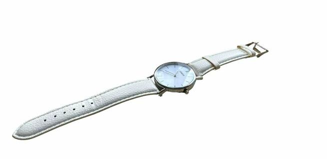 Zegarek Geneve z białym paskiem