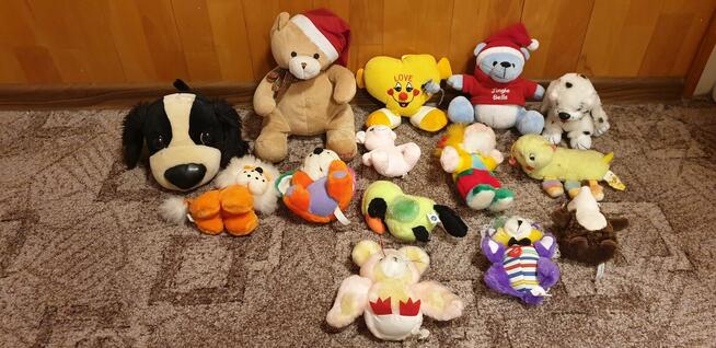 Pluszaki, maskotki z lat 90-tych (14 sztuk)