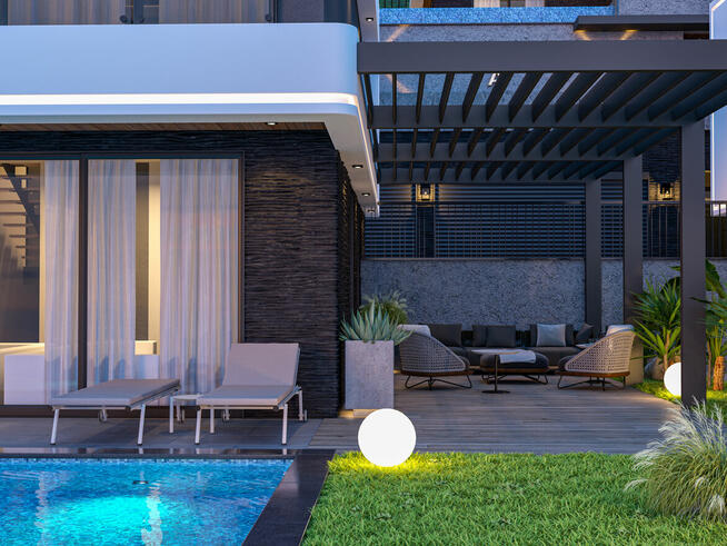 Kompleks willi w dzielnicy Tepe w Alanyi TURCJA