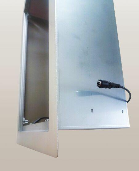 Osłona kapliczki na dom z obudową INOX (podświetlana)