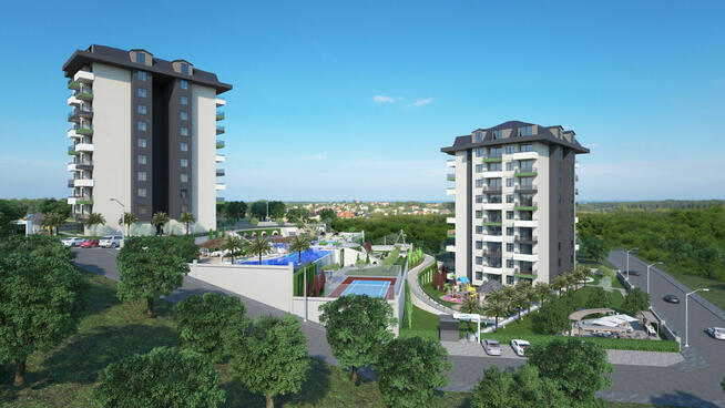 Mieszkania w kompleksie w Demirtaş w Alanyi TURCJA