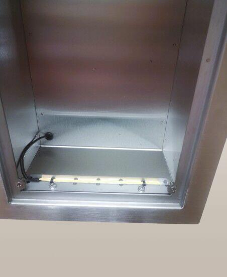 Osłona kapliczki na dom z obudową INOX (podświetlana)