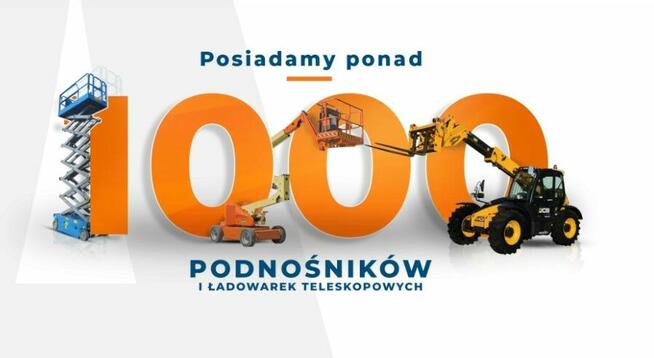 Wynajem podnośników koszowych, zwyżek, podestów ruchomych