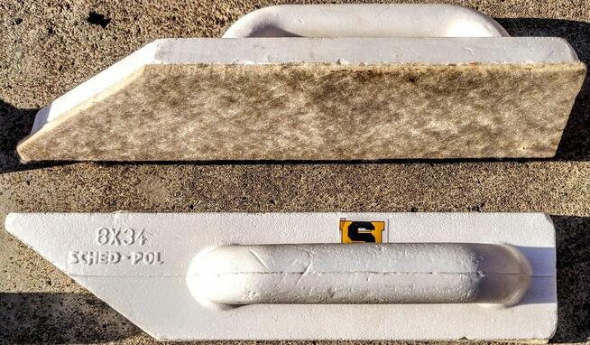 PACA STYROPIANOWA SCHED–POL KĄTOWA SKOŚNA z Filcem Gumą 8x34