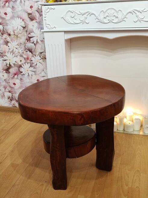 Stolik / Lite Drewno / Dąb / Art Deco