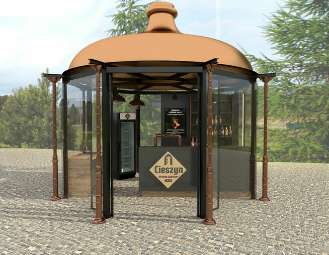 SŁUP ŻELIWNY PERGOLA PODPORA H-2800mm BROWAR