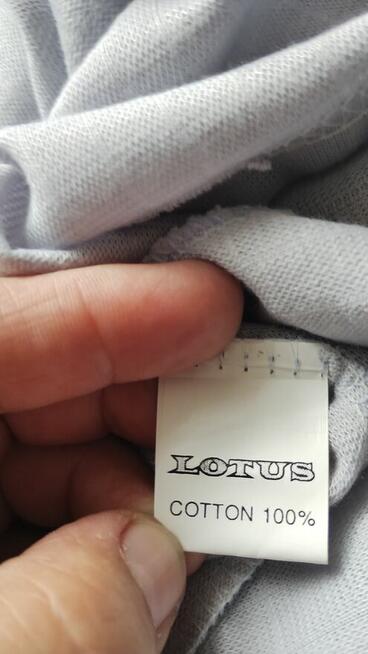 Męskie popielate polo LOTUS – rozmiar L