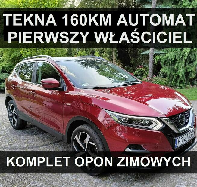 Nissan Qashqai 158KM + Komplet opon  Pierwszy właściciel  Tekna 100% bezwypakowy