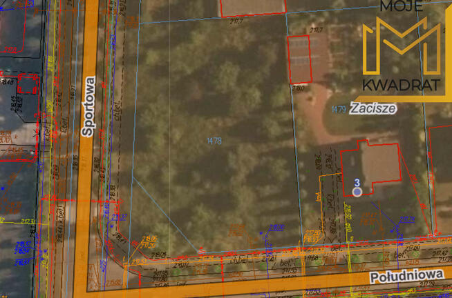 Działka Łuszczanowice osiedle Zacisze 1578 m2
