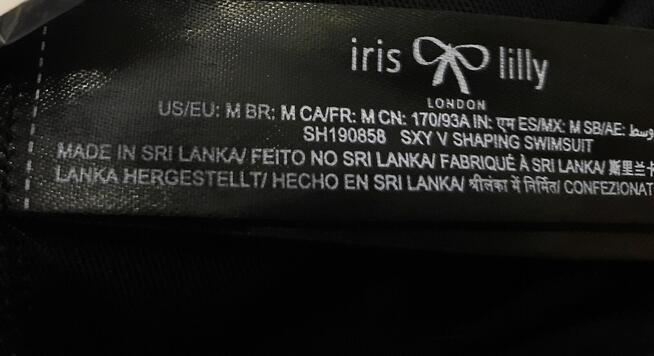 M Iris & Lilly Strój kąpielowy jednoczęściowy czarny