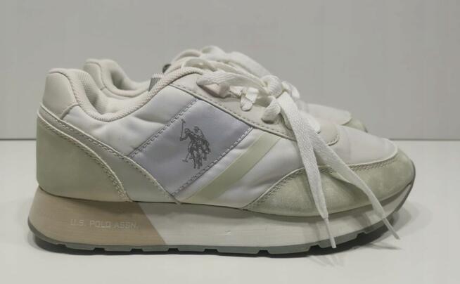 38 U.S. Polo damskie sneakersy białe 23,5 cm