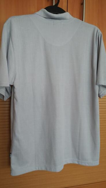 Męskie popielate polo LOTUS – rozmiar L