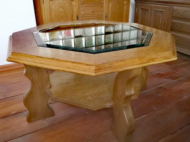 Meble w holenderskim stylu. Stan dobry, jak to w dębie bywa.