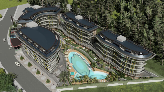 Projekt mieszkaniowy w Alanyi Oba, 350 metrów od morza