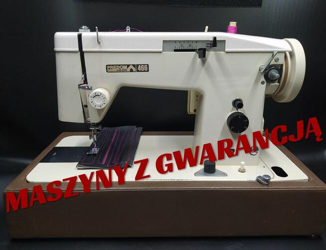 Łucznik 466 Maszyna do szycia skóry, jeansu smyczy ROK GWAR