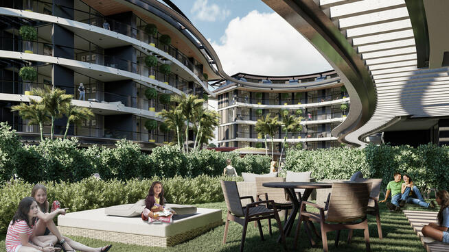 Projekt mieszkaniowy w Alanyi Oba, 350 metrów od morza