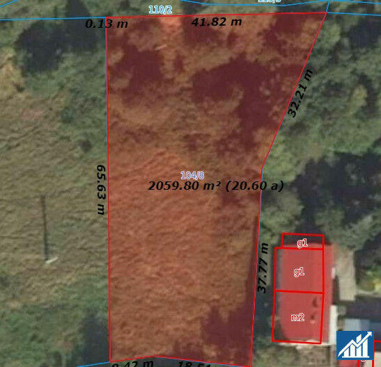 Działka budowlana 20ar Kaźmierzów gm. Polkowice,