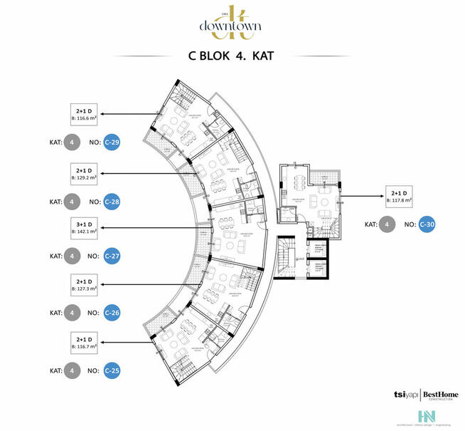 Projekt mieszkaniowy w Alanyi Oba, 350 metrów od morza