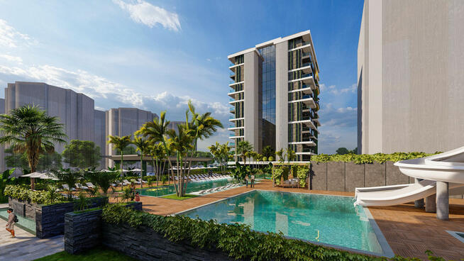 Mieszkania nad brzegiem morza w Mahmutlar w Alanyi TURCJA