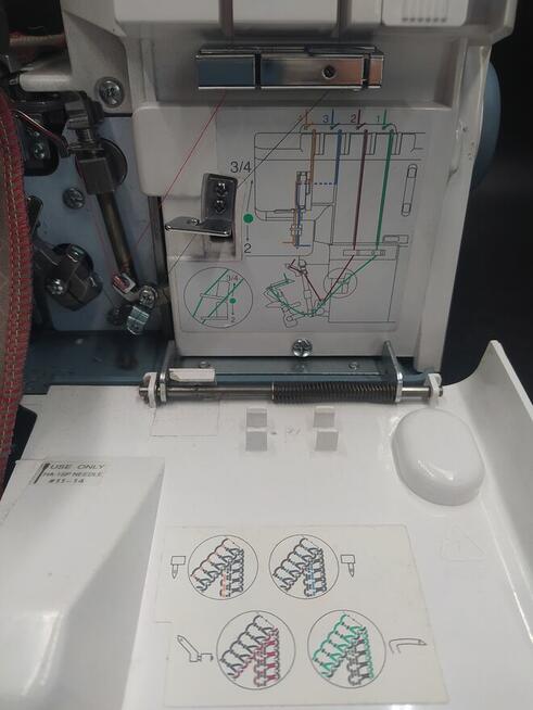Maszyna JANOME OWERLOK 2, 3 4-nitkowy z transportem różnicow