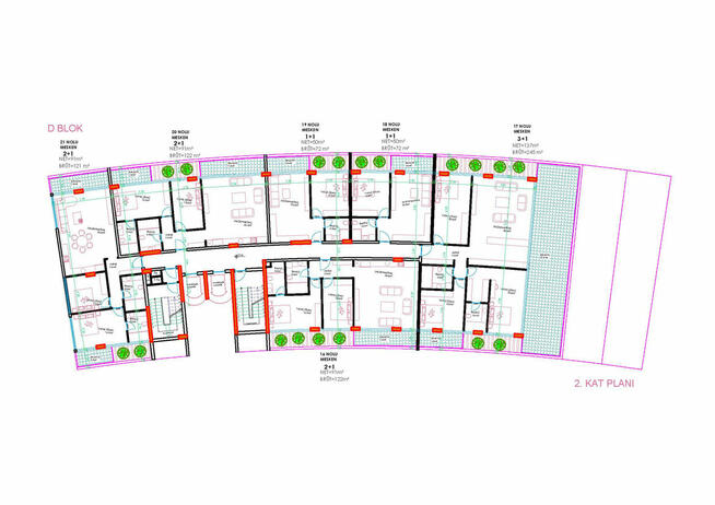 Projekt mieszkaniowy w Alanyi Kargicak TURCJA