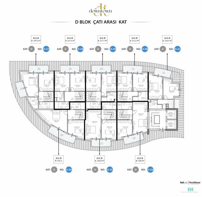 Projekt mieszkaniowy w Alanyi Oba, 350 metrów od morza