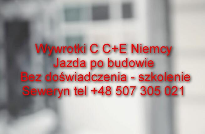 Wywrotki C+E Niemcy