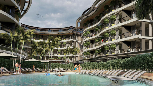 Projekt mieszkaniowy w Alanyi Oba, 350 metrów od morza