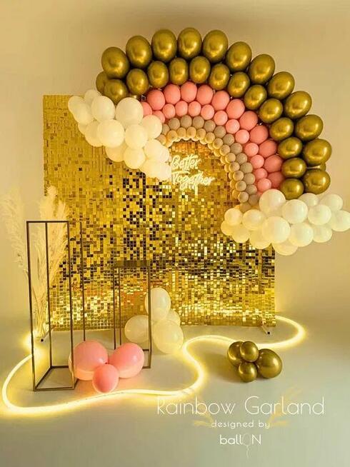 Dekoracje balonowe, ścianki balonowe, urodziny, roczek