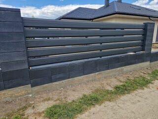 Sztachety metalowe szerokie 21 cm