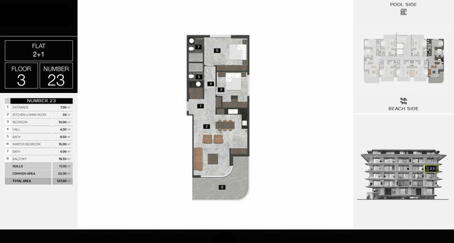 Mieszkanie nad brzegiem morza w Kestel w Alanyi TURCJA