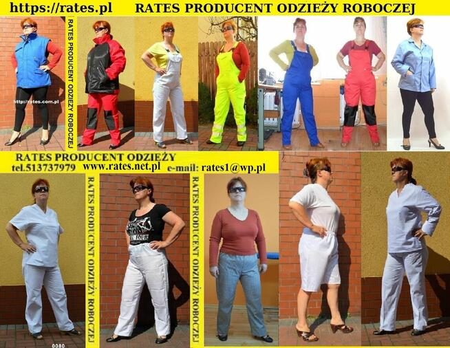 Fartuchy robocze Firmy Rates tel.513737979 najtaniej