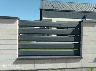 Sztachety metalowe szerokie 21 cm