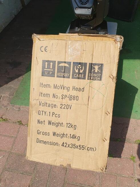 Laserowa głowica ruchoma Laser 800mw trzy kolorowy