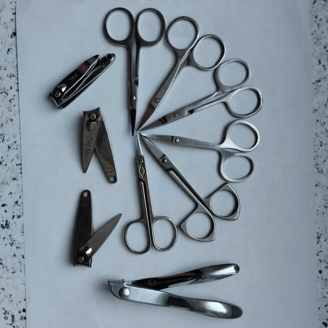 Nożyczki. Cążki. Obcinaczki do paznokci.