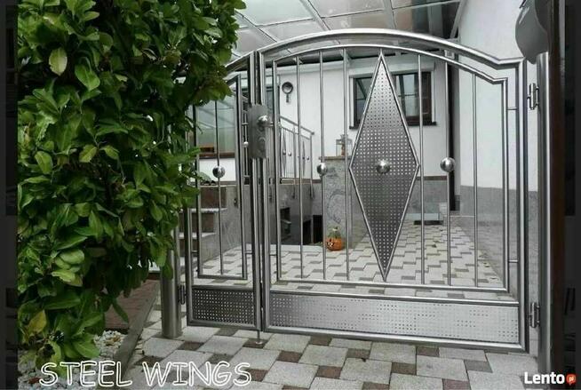 Bramy, furtki, balkony, balustrady ze stali nierdzewnej