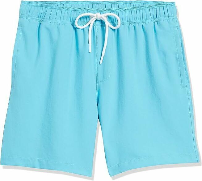 XL AMAZON ESSENTIALS KĄPIELÓWKI SPODENKI PLAŻOWE MĘSKIE BŁĘK