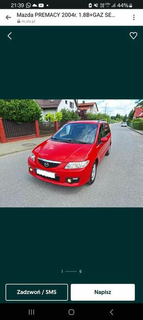 Mazda premacy , garazowana , śliczna b/gaz