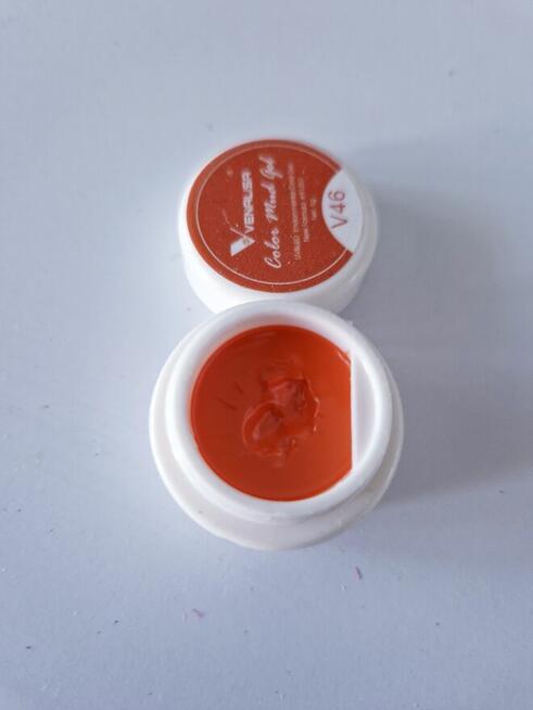 Pomarańczowy żel do paznokci uv