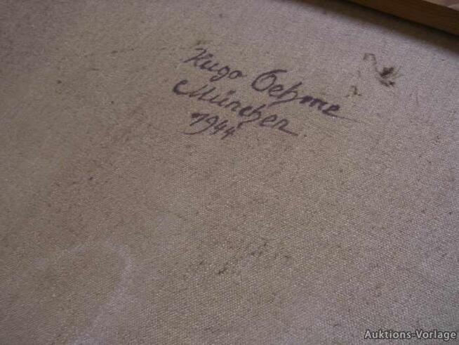 Portret olejny 1944 Hugo Ohme szkoła monachij.