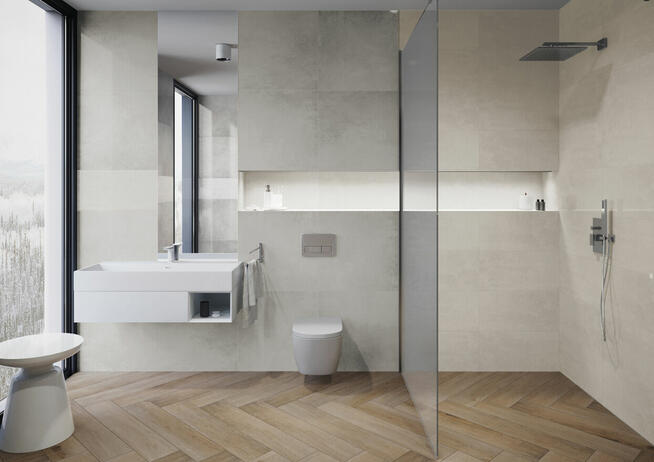 Płytki łaziekowe, kuchenne lappato gat.1 120x60 Tassero gris