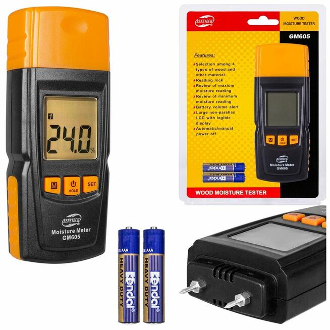 PROFESJONALNY MIERNIK WILGOTNOŚCI - Dokładny Pomiar Wilgoci