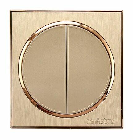 Włączniki Światła i Gniazdka Okrągłe Złote Cena zWysyłkąNOWE