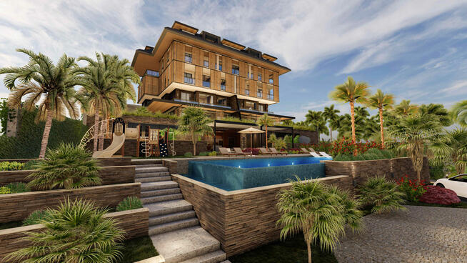 Mieszkania z panoramicznym widokiem na morze Alanya TURCJA