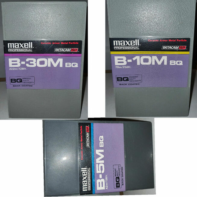 MAXELL B-30M BQ / B-10M / B-5M BETACAM 33sztuki