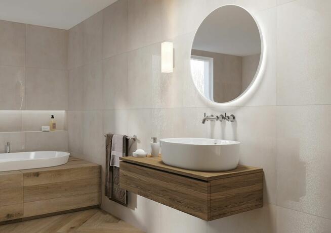 Płytki łazienkowe beżowe lapato 60x60 gat1 Batista desert