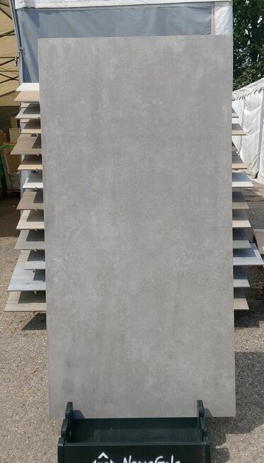 Płytki do garażu 120x60 szary beton Tassero gris