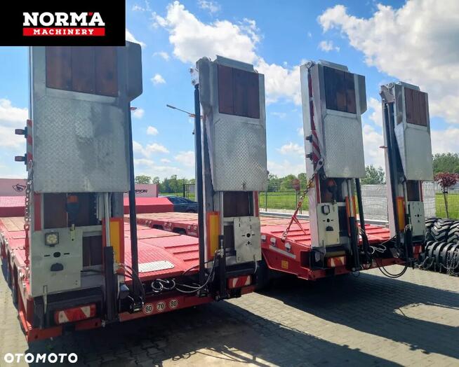 Naczepa niskop. SCORPION Hydraulika, 4 osie.